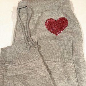 Charter Club Drawstring Heart-Patch Jogger Pants.